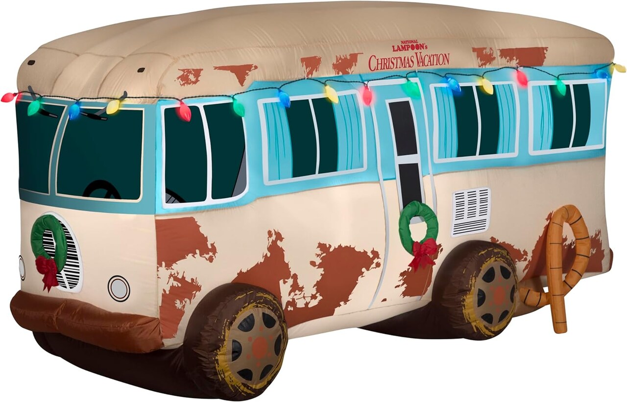 7.5' Gemmy Airblown Inflatable National Lampoons Christmas Vacation Cousin Eddie's RV Yard Decoration 118708
